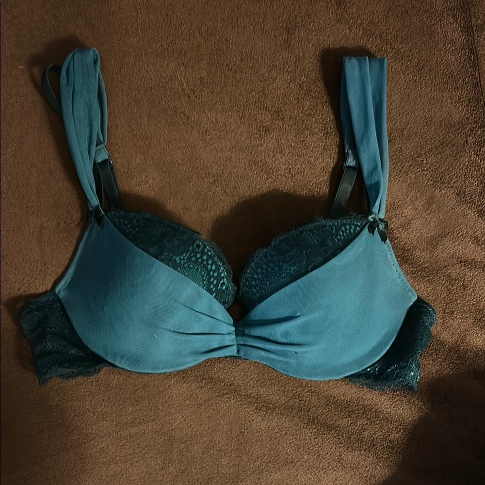 Adore Me Dark Green Push up Bra